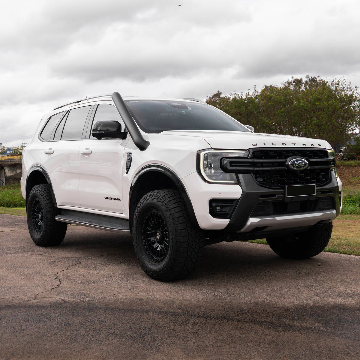 Ford Everest Next Gen 4 Inch Stainless Snorkel and Alloy Washer Bottle Kit (Short & Mid Entry Available) (Silencer Included)