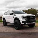 Ford Everest Next Gen 4 Inch Stainless Snorkel and Alloy Washer Bottle Kit (Short & Mid Entry Available) (Silencer Included)