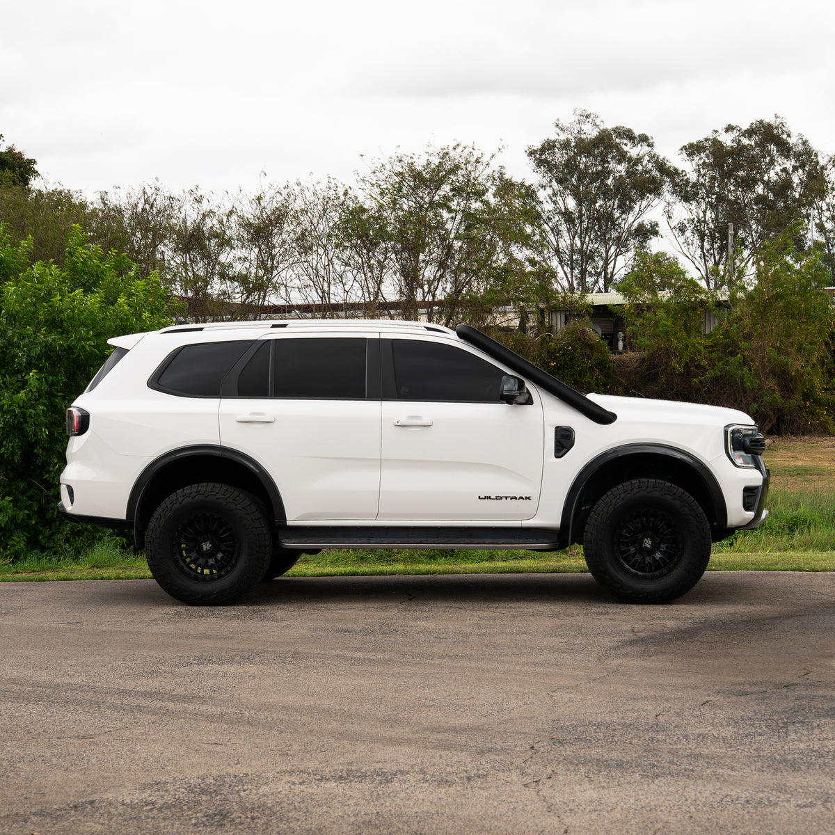 Ford Everest Next Gen 4 Inch Stainless Snorkel and Alloy Washer Bottle Kit (Short & Mid Entry Available) (Silencer Included)