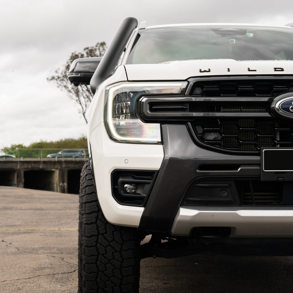 Ford Everest Next Gen 4 Inch Stainless Snorkel and Alloy Washer Bottle Kit (Short & Mid Entry Available) (Silencer Included)