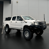 Dual 4 inch Stainless Snorkel to suit Toyota Hilux N70 (Short Entry Only)