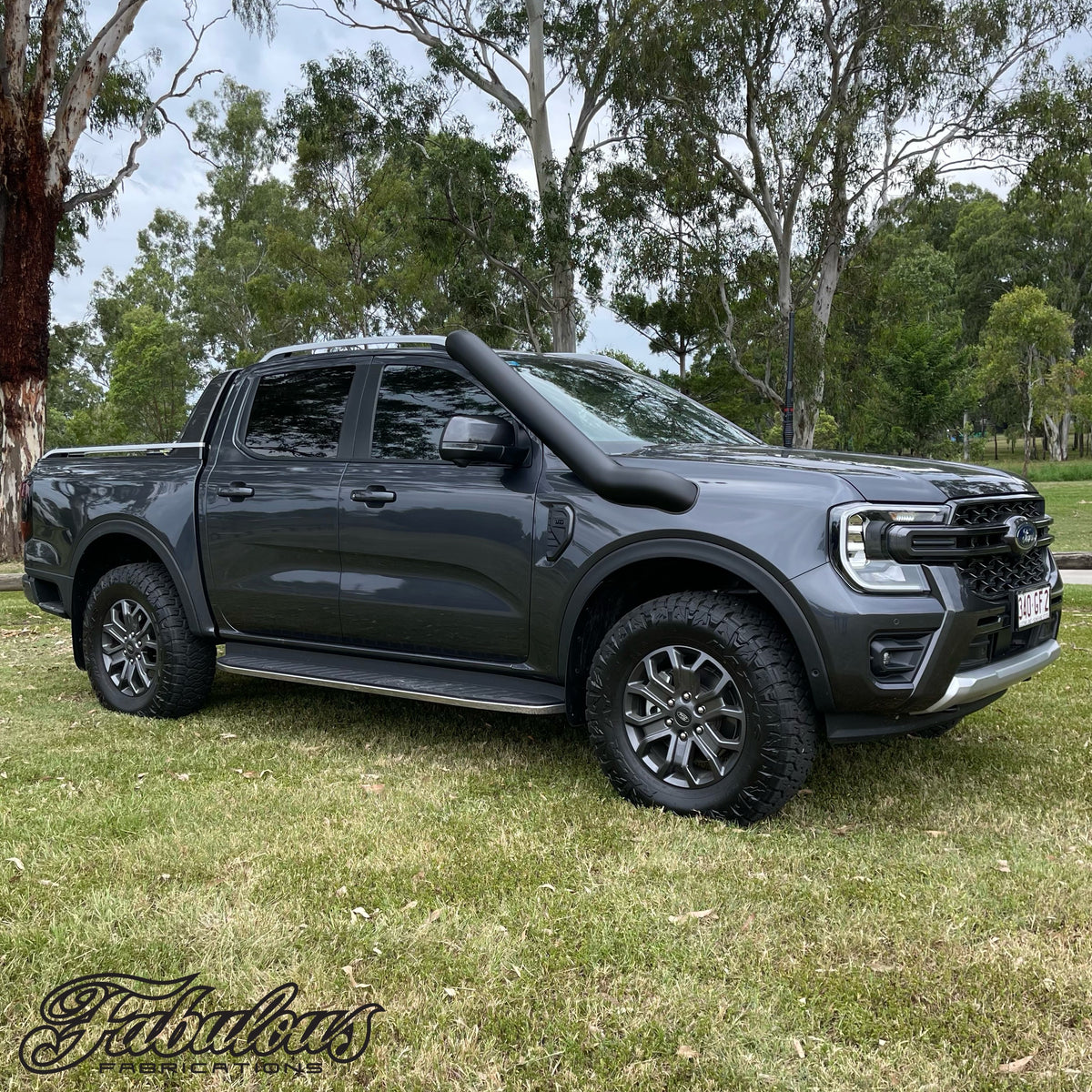 Ford Ranger Next Gen 5 inch Stainless Snorkel and Alloy Washer Bottle ...
